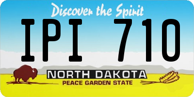 ND license plate IPI710