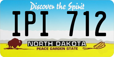 ND license plate IPI712