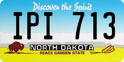 ND license plate IPI713