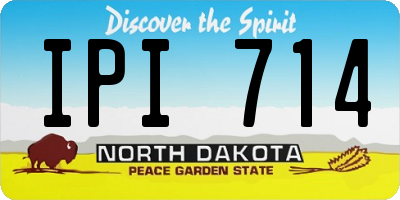 ND license plate IPI714