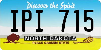 ND license plate IPI715