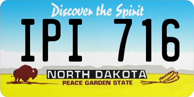 ND license plate IPI716