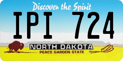 ND license plate IPI724
