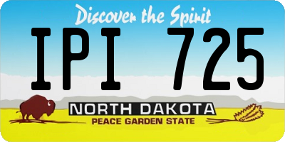 ND license plate IPI725