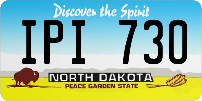 ND license plate IPI730