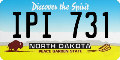 ND license plate IPI731