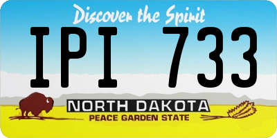 ND license plate IPI733
