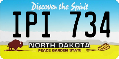 ND license plate IPI734