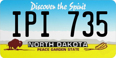 ND license plate IPI735
