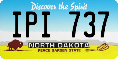 ND license plate IPI737