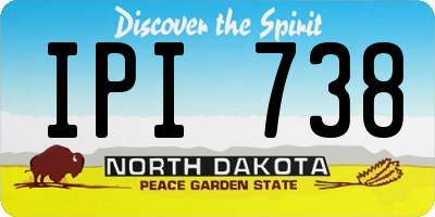 ND license plate IPI738