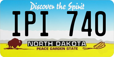 ND license plate IPI740
