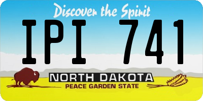 ND license plate IPI741