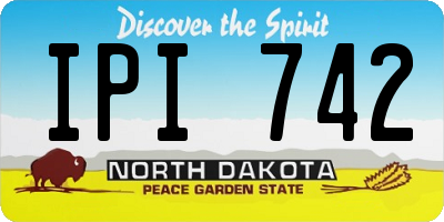 ND license plate IPI742
