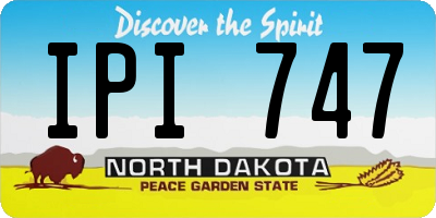 ND license plate IPI747