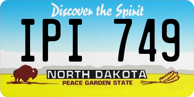ND license plate IPI749