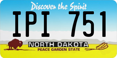 ND license plate IPI751