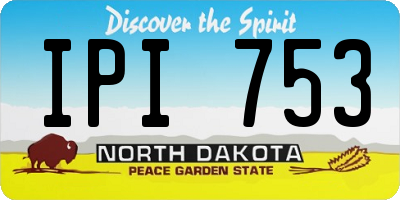 ND license plate IPI753