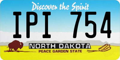 ND license plate IPI754