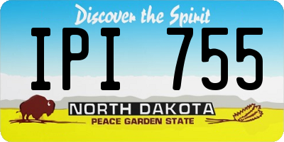 ND license plate IPI755