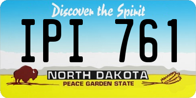 ND license plate IPI761