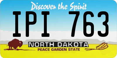 ND license plate IPI763