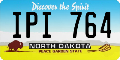 ND license plate IPI764