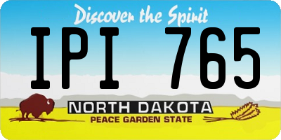 ND license plate IPI765