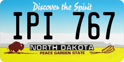 ND license plate IPI767