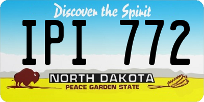 ND license plate IPI772