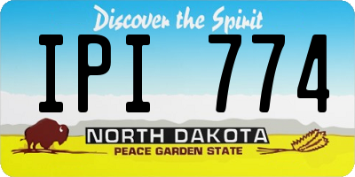 ND license plate IPI774