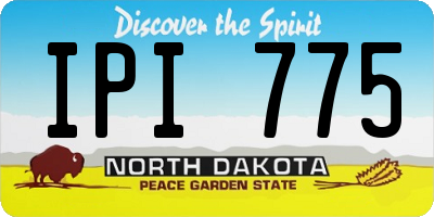 ND license plate IPI775