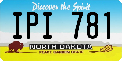 ND license plate IPI781