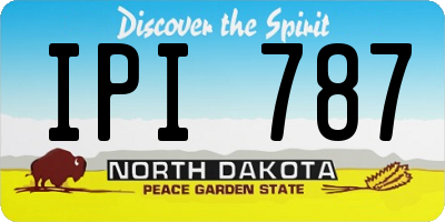 ND license plate IPI787