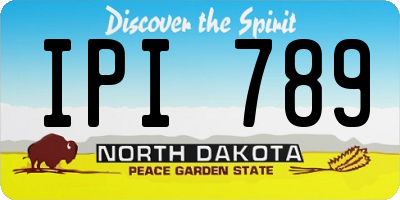 ND license plate IPI789