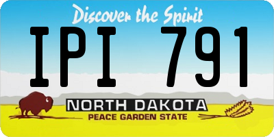 ND license plate IPI791