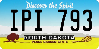 ND license plate IPI793