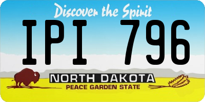 ND license plate IPI796
