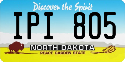 ND license plate IPI805