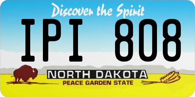ND license plate IPI808