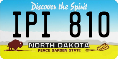ND license plate IPI810