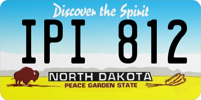 ND license plate IPI812
