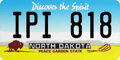 ND license plate IPI818