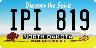 ND license plate IPI819