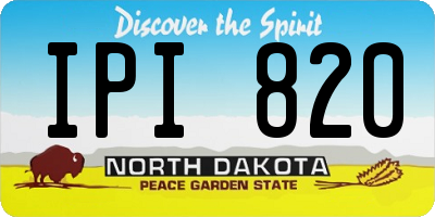 ND license plate IPI820