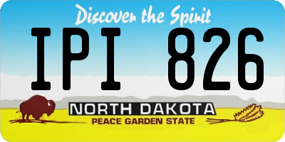 ND license plate IPI826