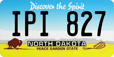 ND license plate IPI827