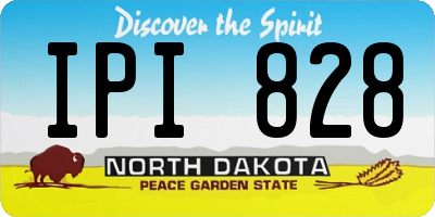 ND license plate IPI828