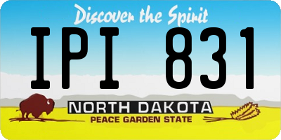 ND license plate IPI831