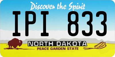 ND license plate IPI833